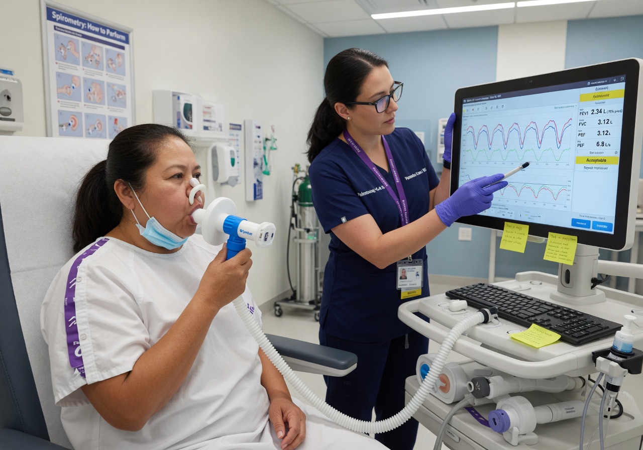 Spirometry lung function test